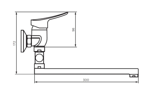 Смеситель для ванны Dorff Norma D1095000